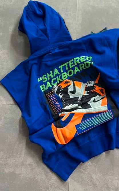 Premium Oversized Sleeveless Graphic Hoodie