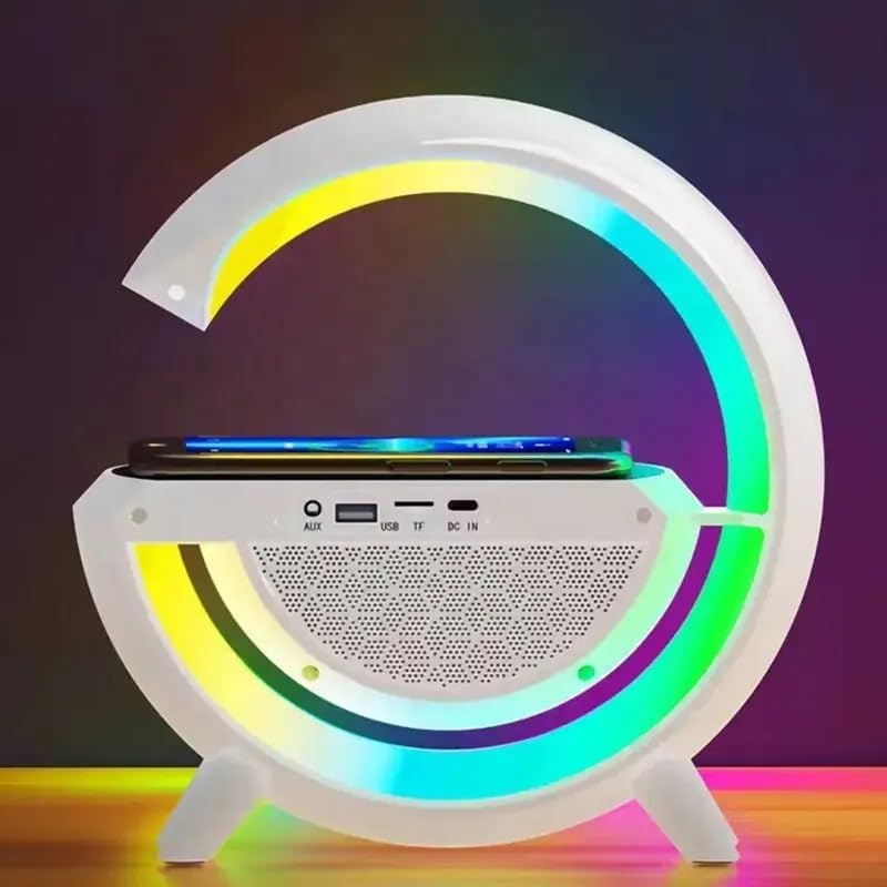 Wireless Charging Desk Lamp with Bluetooth Speaker