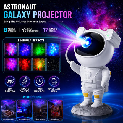 Astronaut Galaxy Projector Night Light