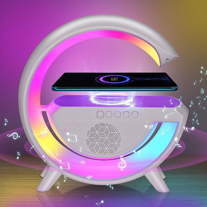 Wireless Charging Desk Lamp with Bluetooth Speaker