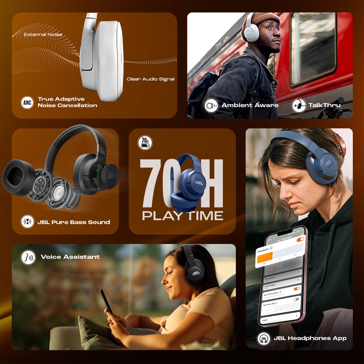 JBL Live 770 NC Wireless Headphones