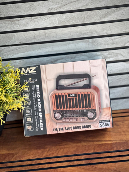 MZ Series A Retro Radio Speaker (Model S666)