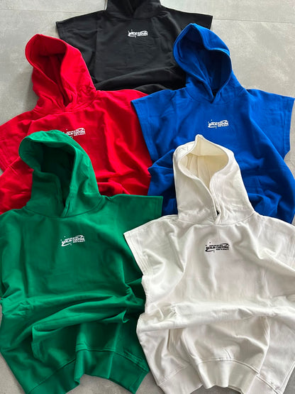 Premium Oversized Sleeveless Graphic Hoodie