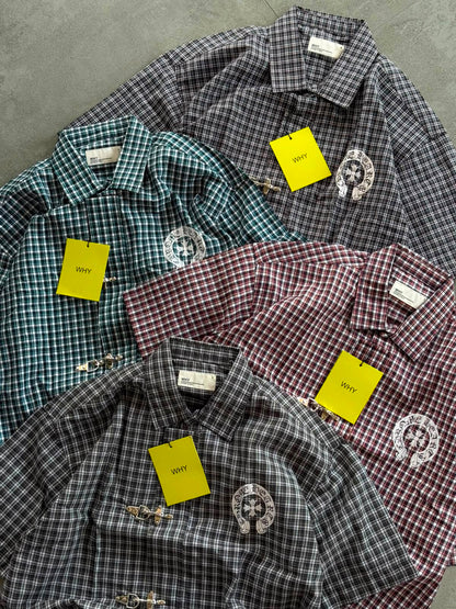 Korean Style Oversized Check Shirt