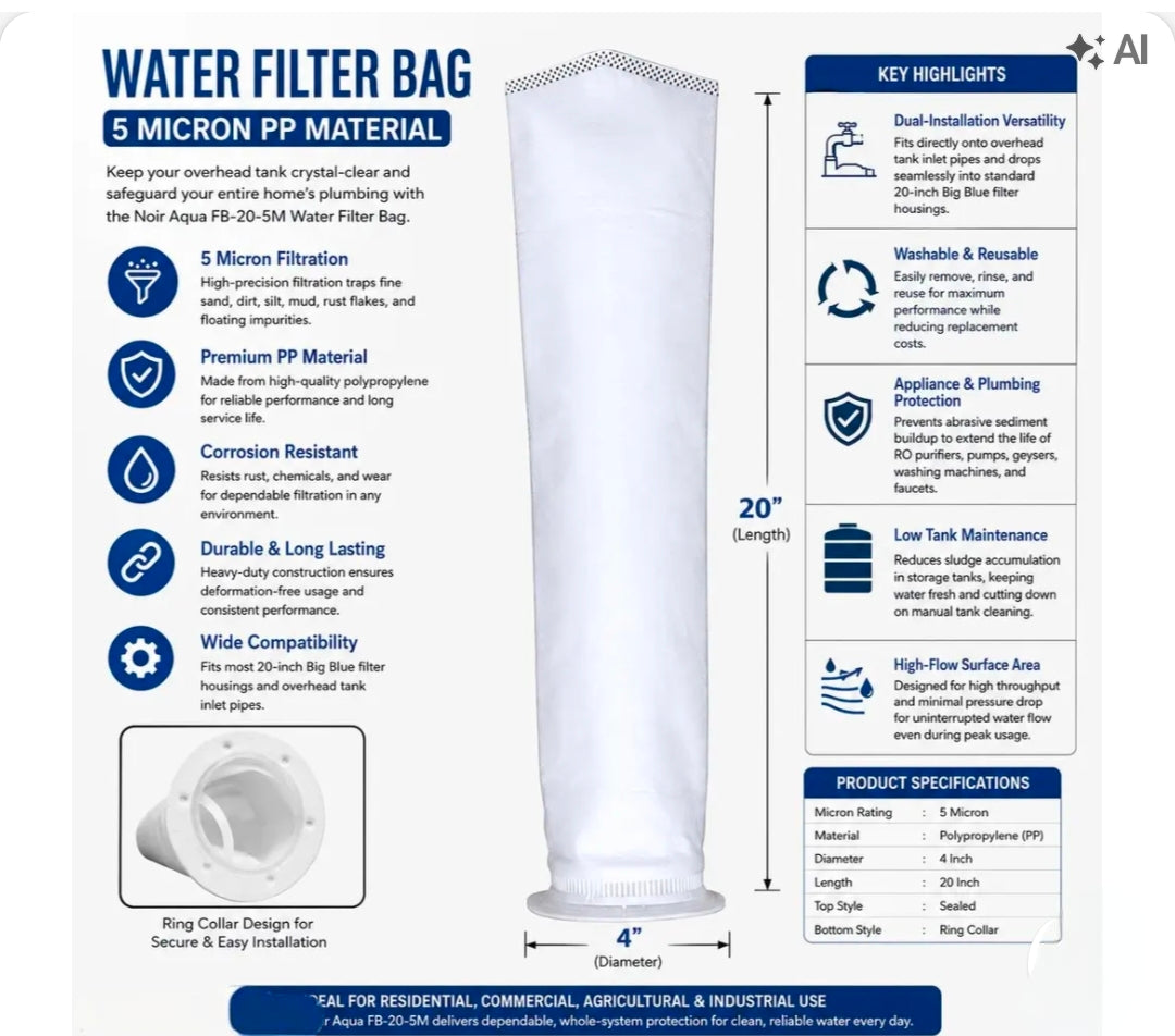 Water Tank Filter Bag